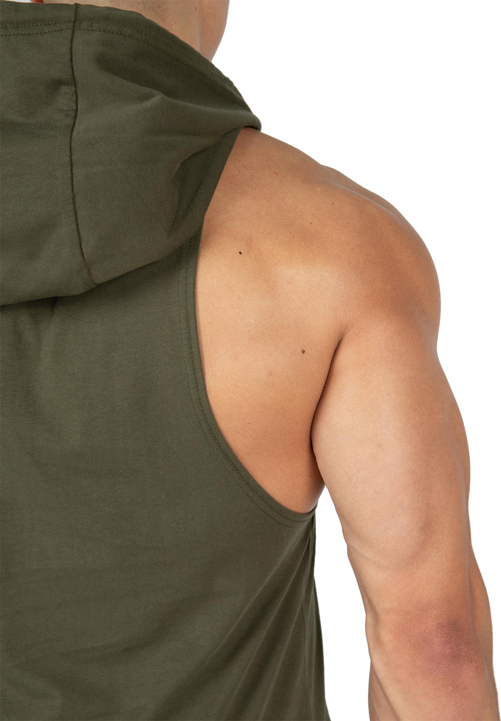 Худи Rogers Hooded Tank Top – Army Green от Gorilla Wear