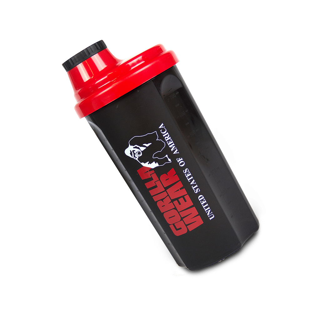 Gorilla Wear Shaker 700ML – Black/Red