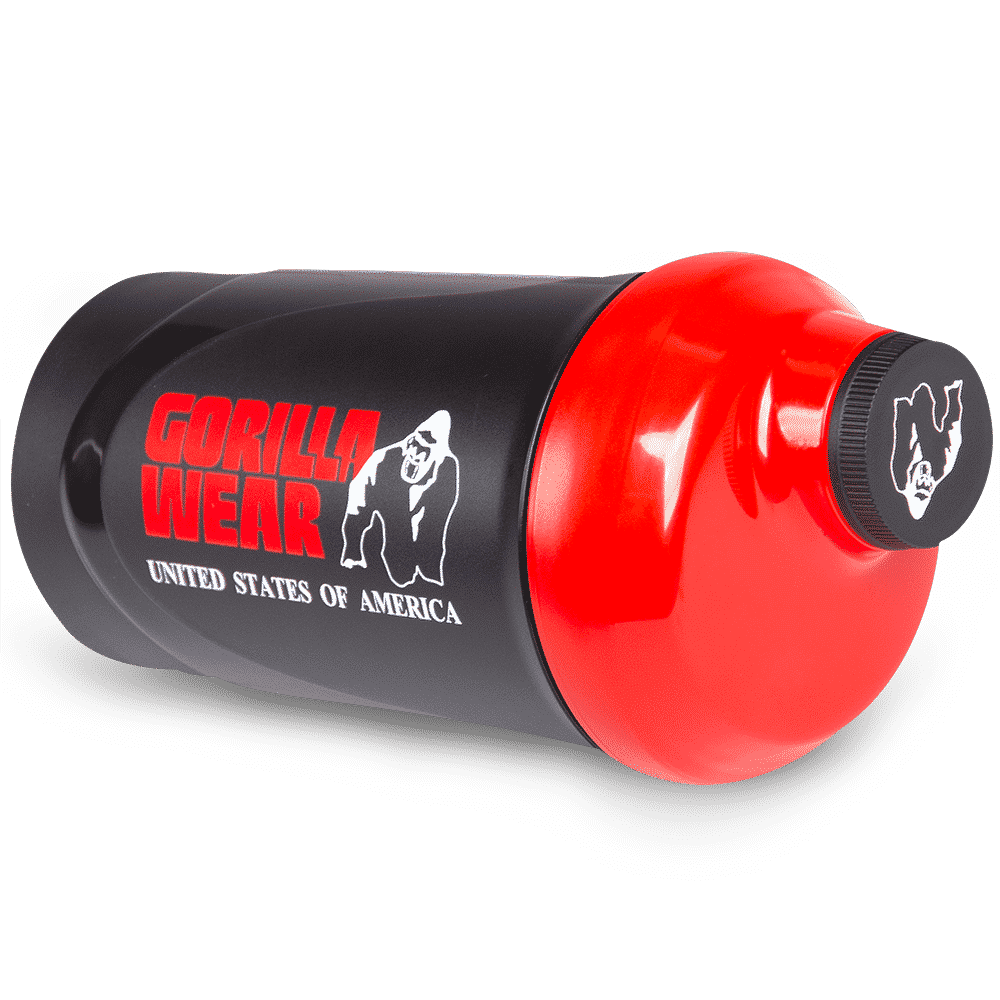 Gorilla Wear Wave Shaker 600ML – Black/Red