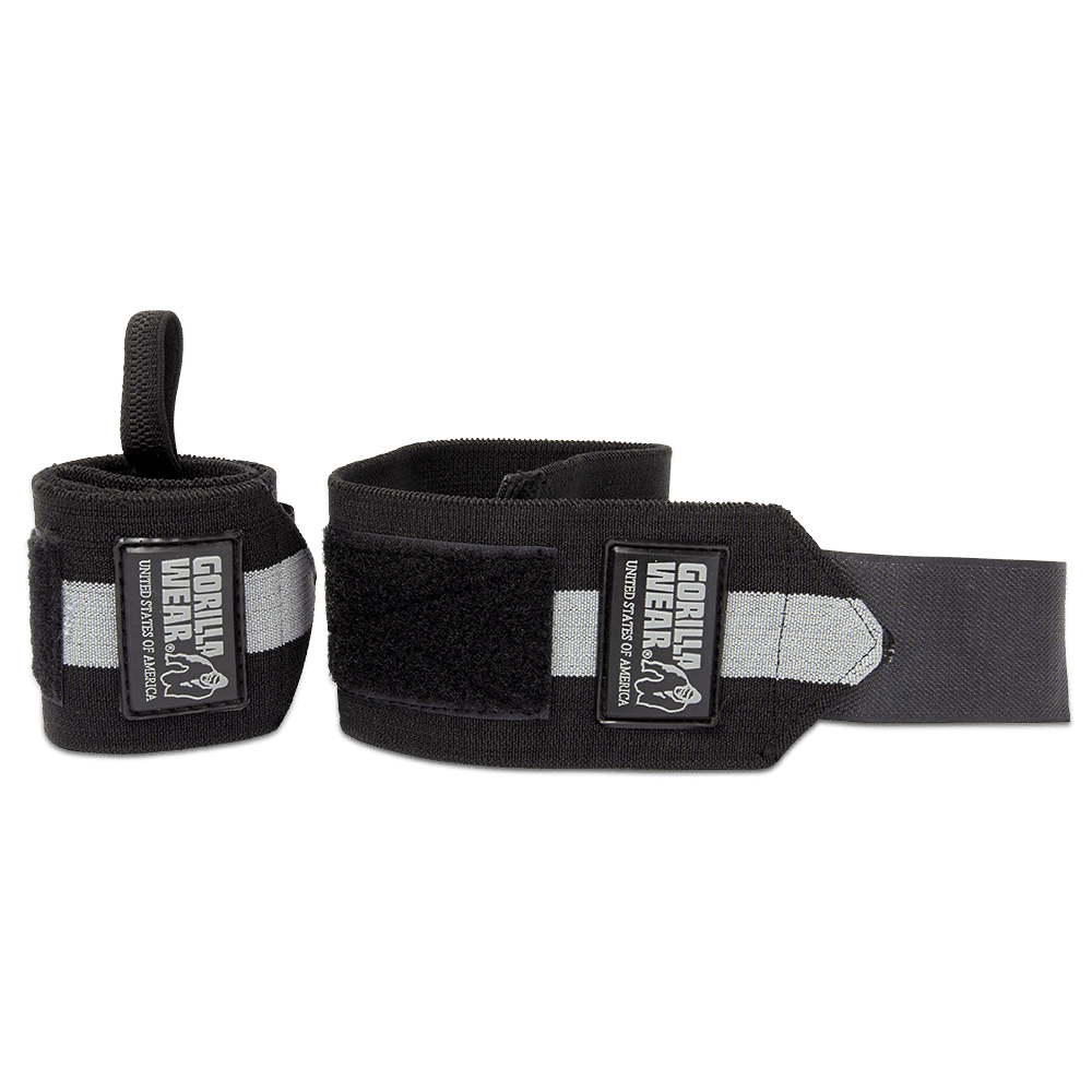 Кистевые бинты Wrist Wraps Ultra – Black/Gray от Gorilla Wear
