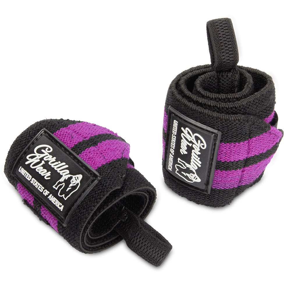 Women’s Wrist Wraps – Black/Purple