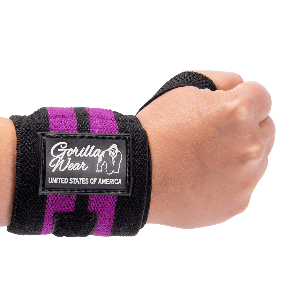 Women’s Wrist Wraps – Black/Purple