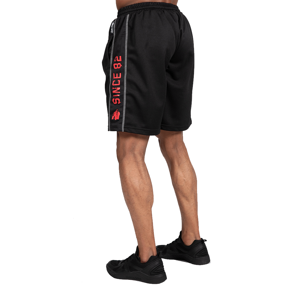 Functional Mesh Shorts – Black/Red