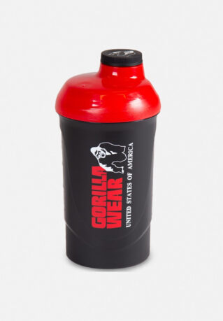 Шейкер Gorilla Wear Wave 600ML – Черный/Красный