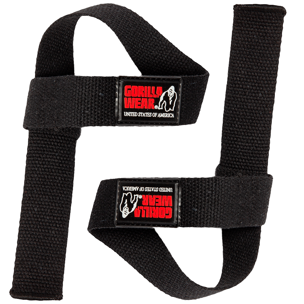non padded lifting straps 2 - Non-Padded Lifting Straps - Black