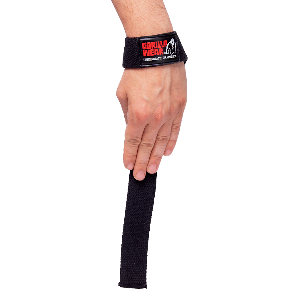 Non-Padded Lifting Straps – Black