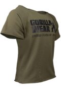 Classic Workout Top Army Green с логотипом на груди