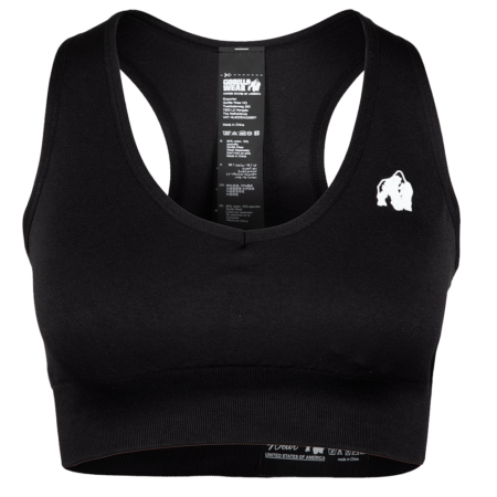 Купить женский спортивный топ Meta Sports Bra - Black от Gorilla Wear