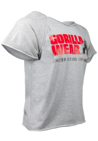 Топ оверсайз Classic Workout Top – Gray Melange от Gorilla Wear