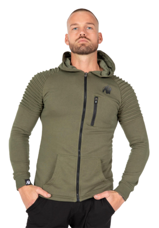 Толстовка Delta Hoodie – Army Green от Gorilla Wear