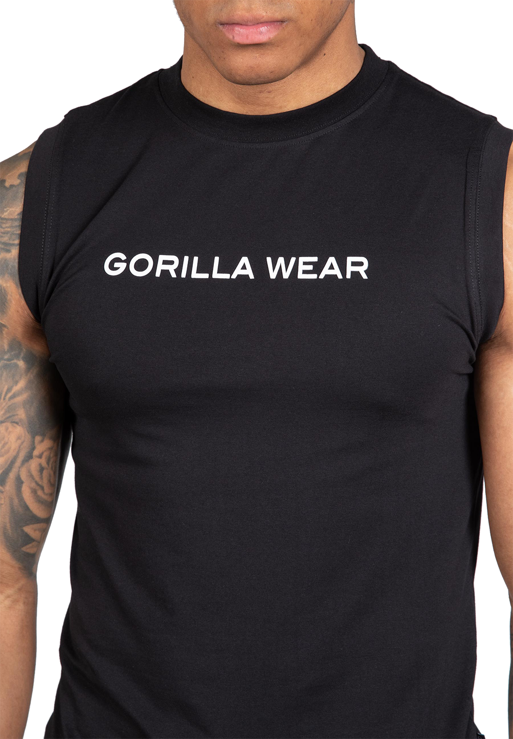 Майка Sorrento Sleeveless T-Shirt – Black от Gorilla Wear