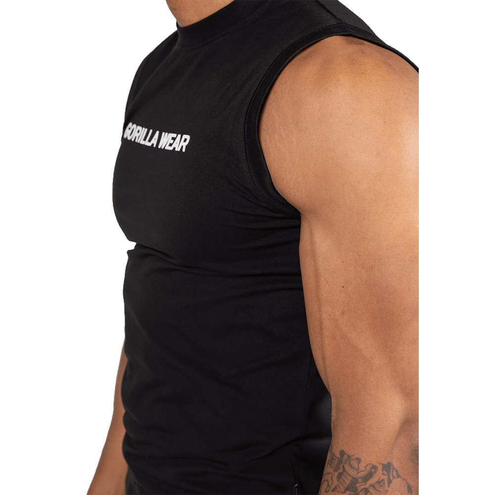Sorrento Sleeveless T-Shirt – Black