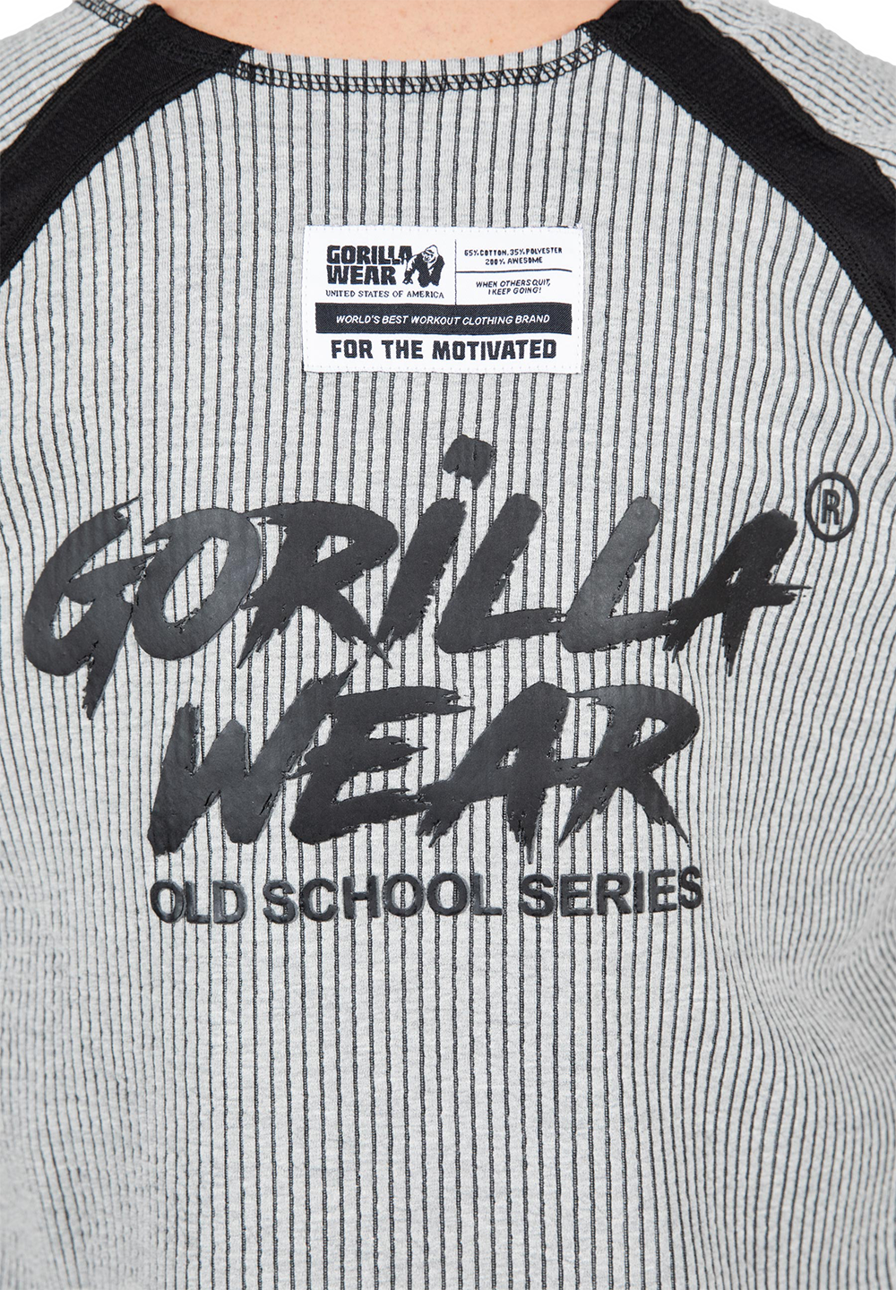 Олдскульный топ Augustine Old School Work Out Top – Gray от Gorilla Wear