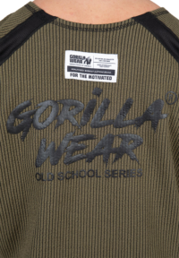 Олдскульный топ Augustine Old School Work Out Top – Army Green от Gorilla Wear