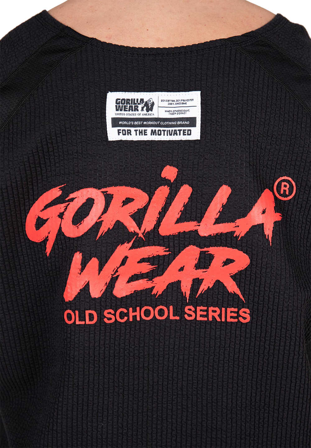Олдскульный топ Augustine Old School Workout Top – Black/Red от Gorilla Wear