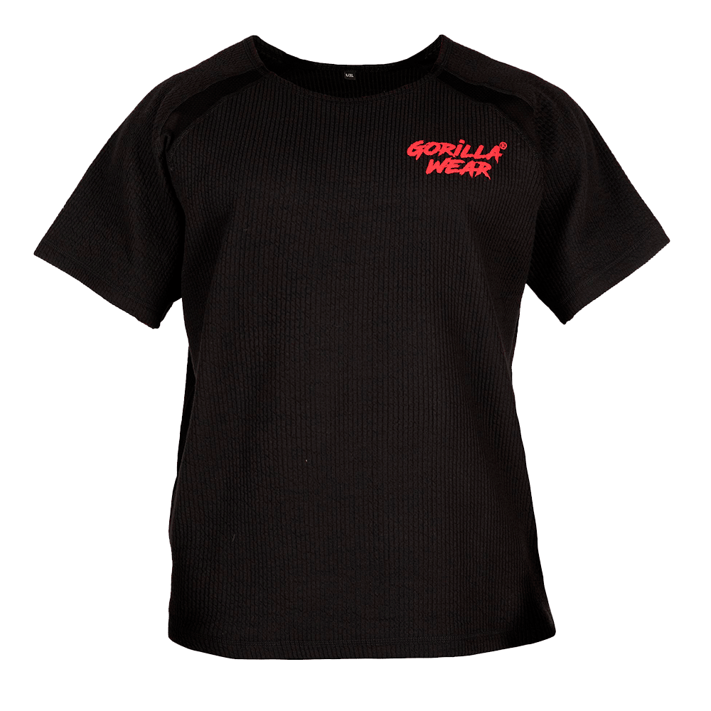 Augustine Old School Workout Top – Black/Red