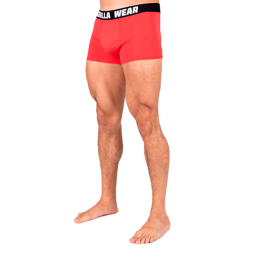 Трусы Gorilla Wear Boxershorts 3-Pack - Gray/Navy/Red