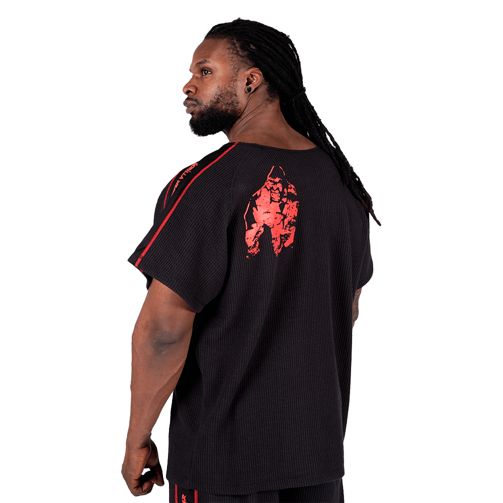 Buffalo Old School Workout Top – Black/Red