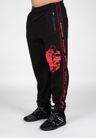 Buffalo Old School Workout Pants для тренировок черно-красные