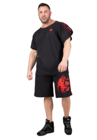 Шорты Buffalo Old School Workout Shorts – Black/Red от Gorilla Wear