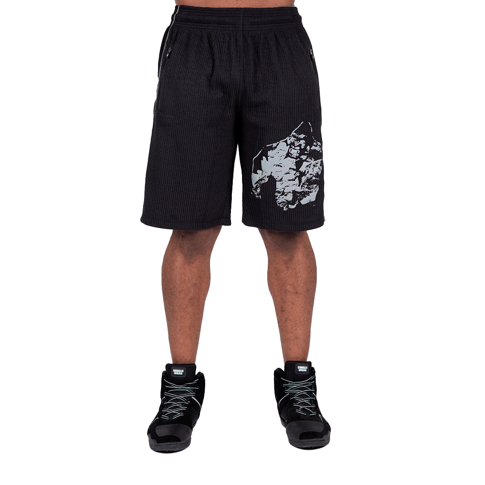Buffalo Old School Workout Shorts – Black/Gray
