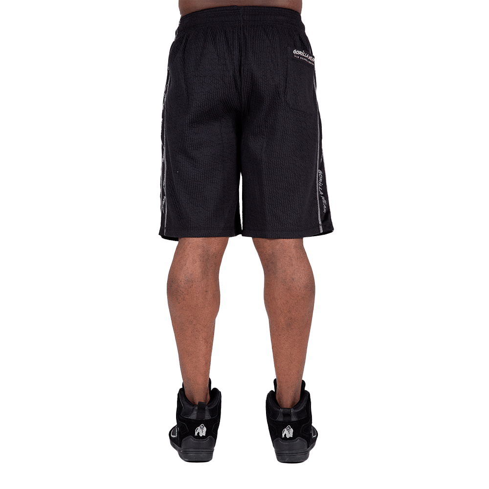 Buffalo Old School Workout Shorts — Black/Gray