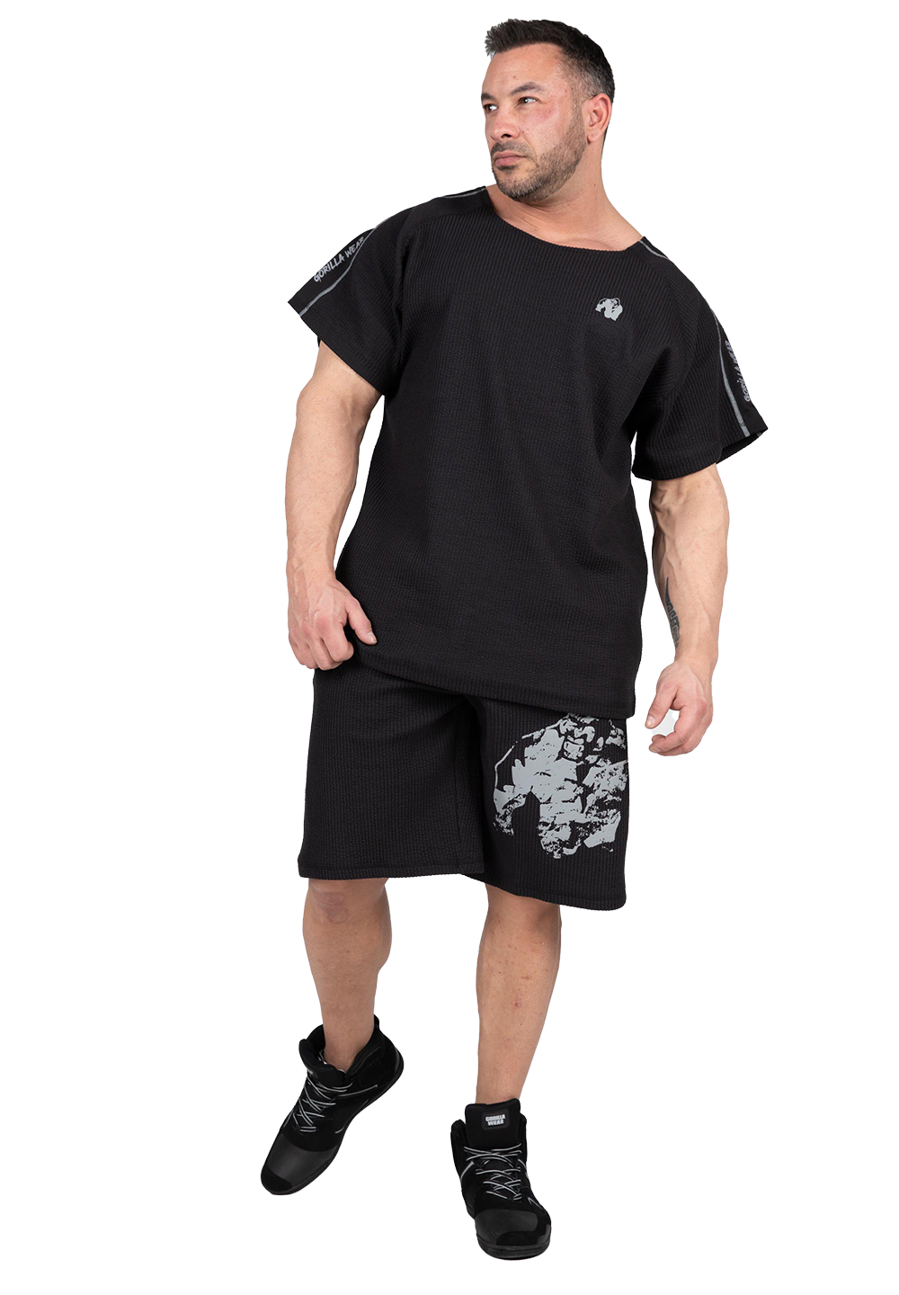 Шорты Buffalo Old School Workout Shorts – Black/Gray от Gorilla Wear