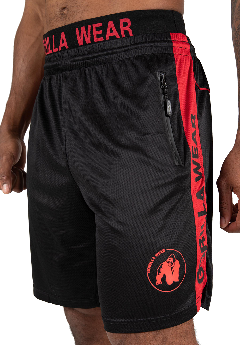 Шорты Atlanta Shorts – Black/Red от Gorilla Wear