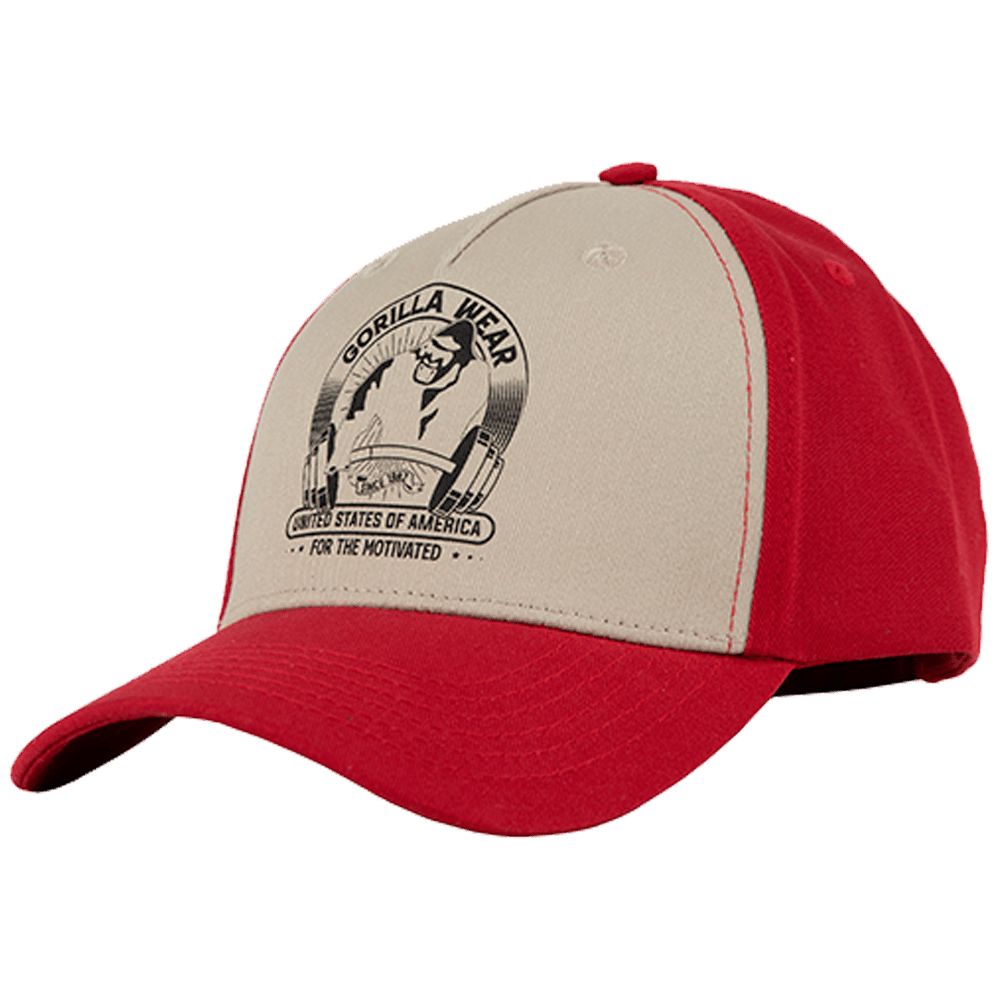 Buckley Cap – Red/Beige