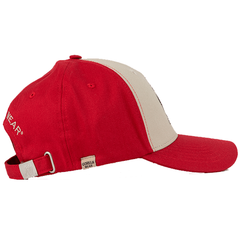 Buckley Cap — Red/Beige