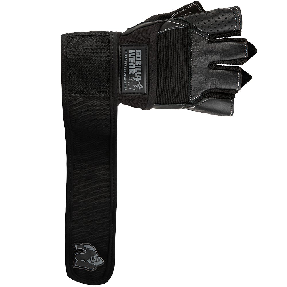 Перчатки для зала Dallas Wrist Wraps Gloves – Black от Gorilla Wear