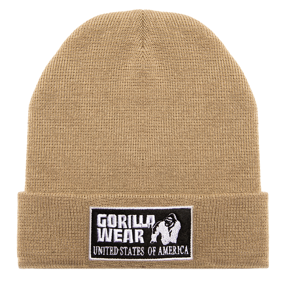Бежевая шапка Vermont Beanie - Beige от Gorilla Wear