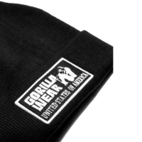Черная шапка Vermont Beanie - Black от Gorilla Wear