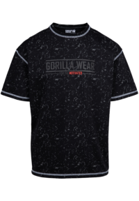 Футболка оверсайз Saginaw Oversized T-Shirt - Washed Black от Gorilla Wear