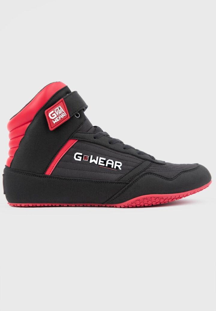 Кроссовки для приседаний и становой тяги Gwear Classic High Tops Черно-Красные