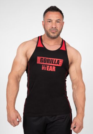 Wallace Tank Top черно-красная из 100% хлопка