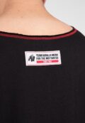 Логотип Gorilla Wear на груди Wallace Workout Top – Черный/Красный