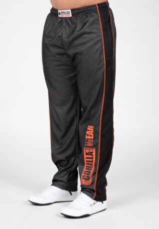 Wallace Mesh Pants серо-оранжевые спортивные брюки