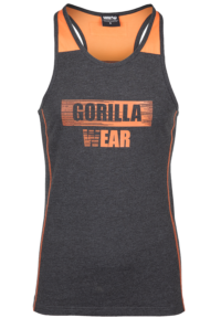 Майка Wallace Tank Top - Gray/Orange от Gorilla Wear