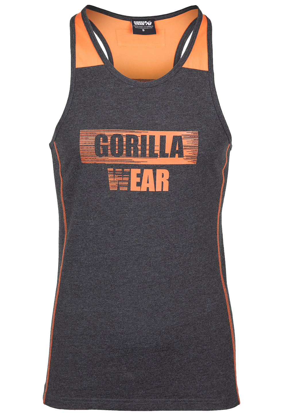 Майка Wallace Tank Top - Gray/Orange от Gorilla Wear