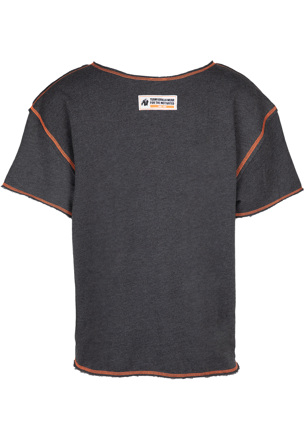 Оверсайз футболка Wallace Workout Top - Gray/Orange от Gorilla Wear