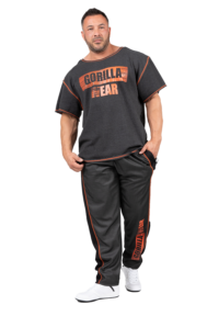 Оверсайз футболка Wallace Workout Top - Gray/Orange от Gorilla Wear
