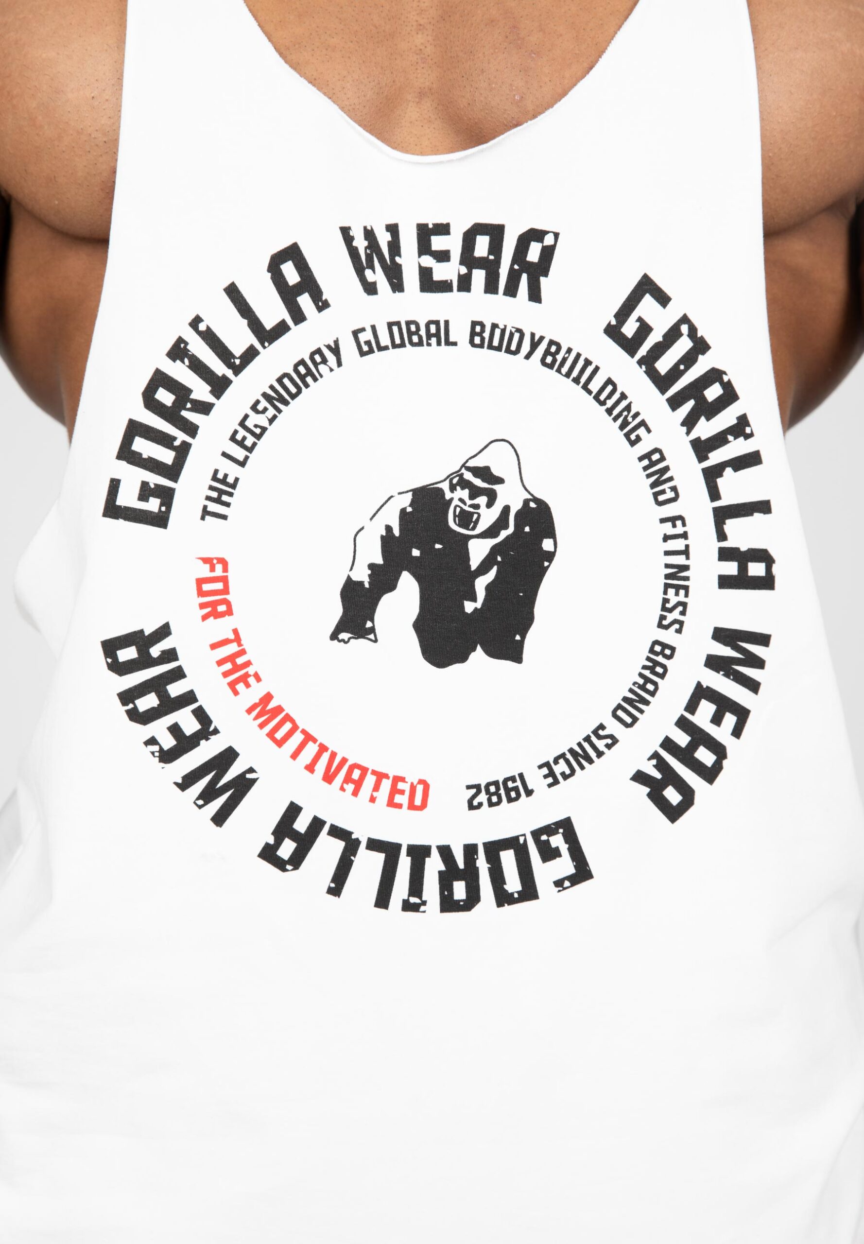 Премиальная мужская майка Gorilla Wear бежевая