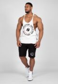 Бежевая мужская майка с принтом Gorilla Wear