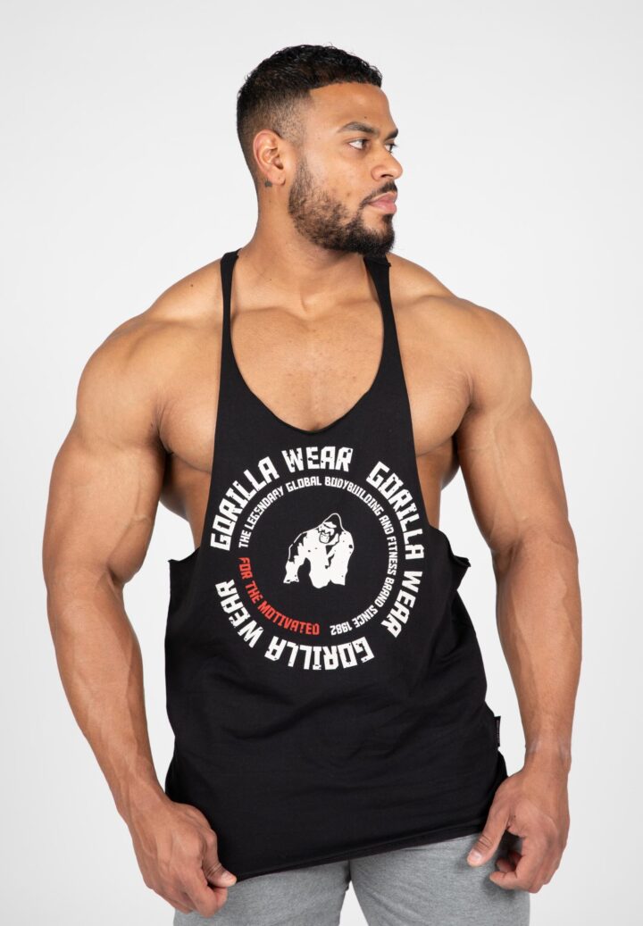 Мужская майка Melrose Stringer черная Gorilla Wear