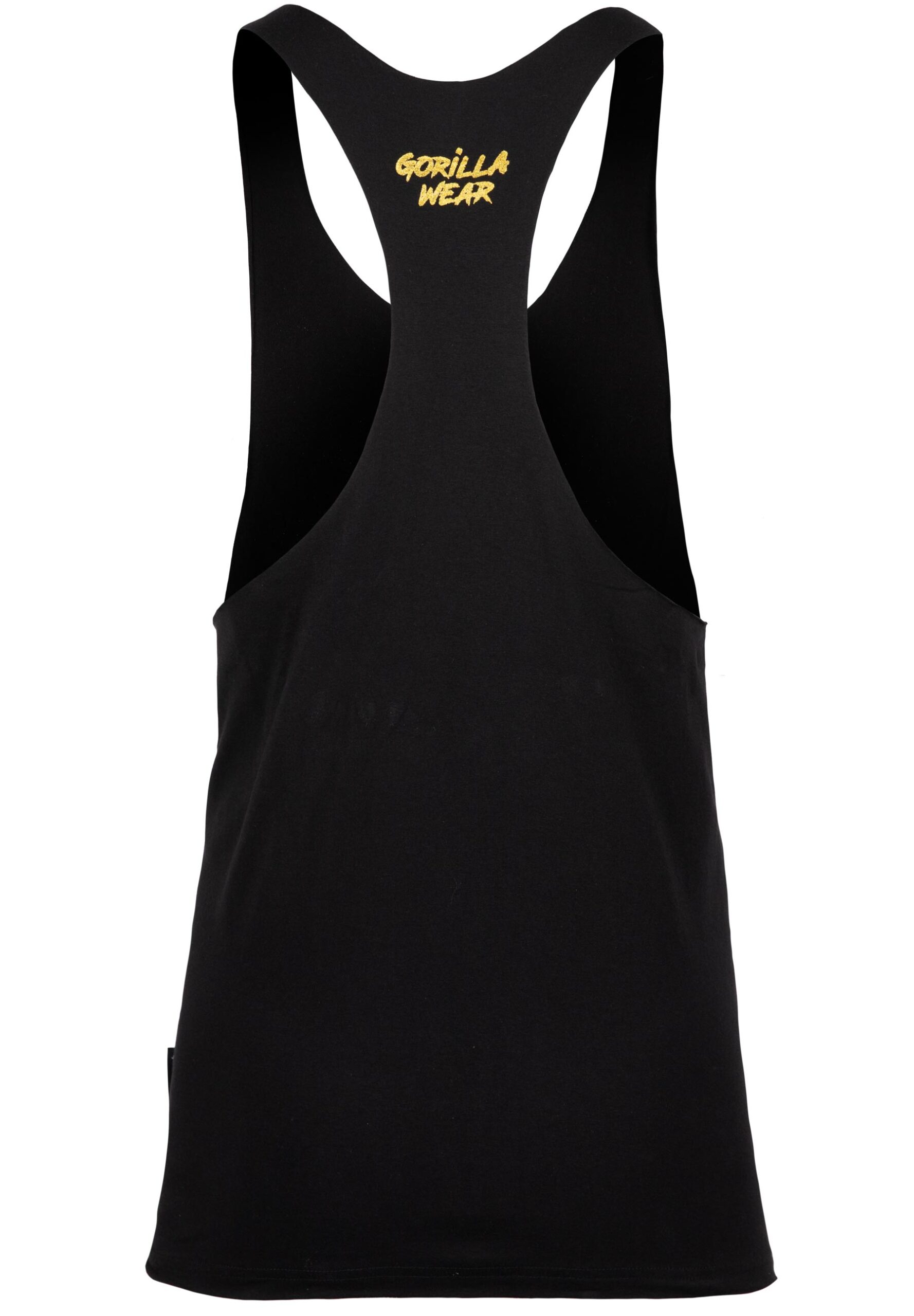 Мужская майка Melrose Stringer черная с золотым Gorilla Wear
