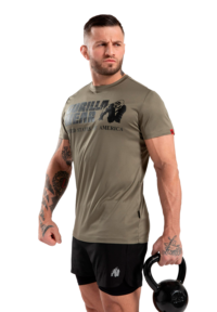 Зеленая футбол Classic Training T-Shirt - Army Green от Gorilla Wear