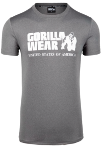 Серая футболка Classic Training T-Shirt - Gray Melange от Gorilla Wear