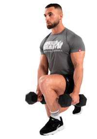 Серая футболка Classic Training T-Shirt - Gray Melange от Gorilla Wear