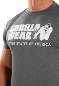 Серая футболка Classic Training T-Shirt - Gray Melange от Gorilla Wear